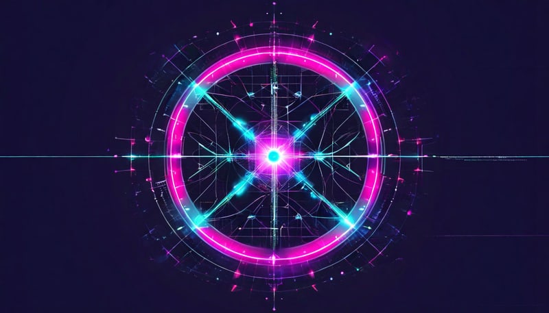 The four axes of the natal chart: Ascendant/Descendant and MC/IC, forming the four angular houses