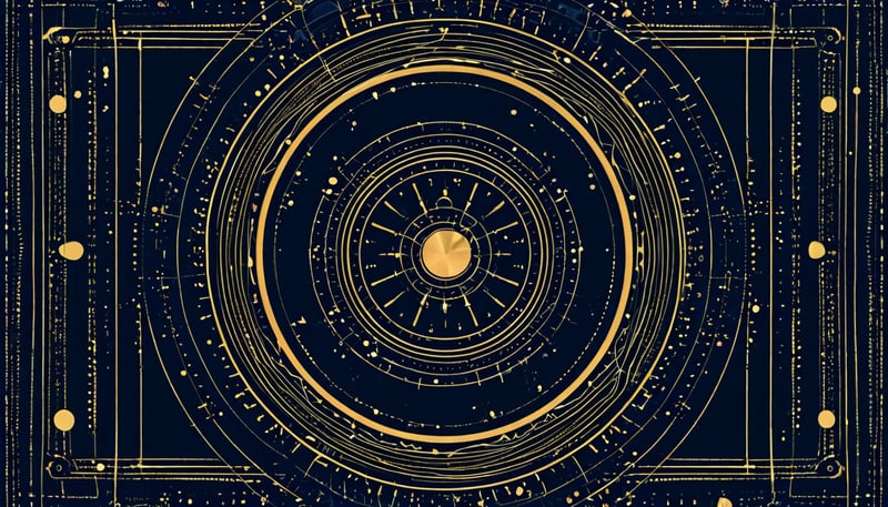 Aspect lines between planets of two natal charts