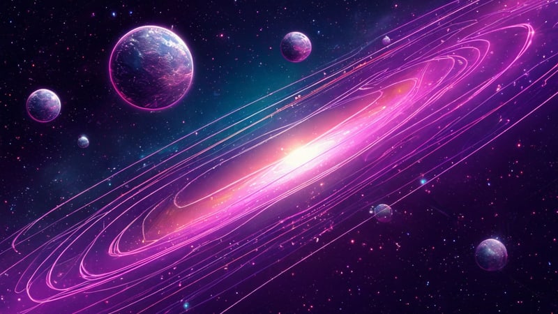 Illustration for the article "Lunar Nodes: North and South Node, the Karmic Axis"